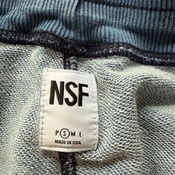 NSF Blue Distressed Joggers - Picture 2 of 8